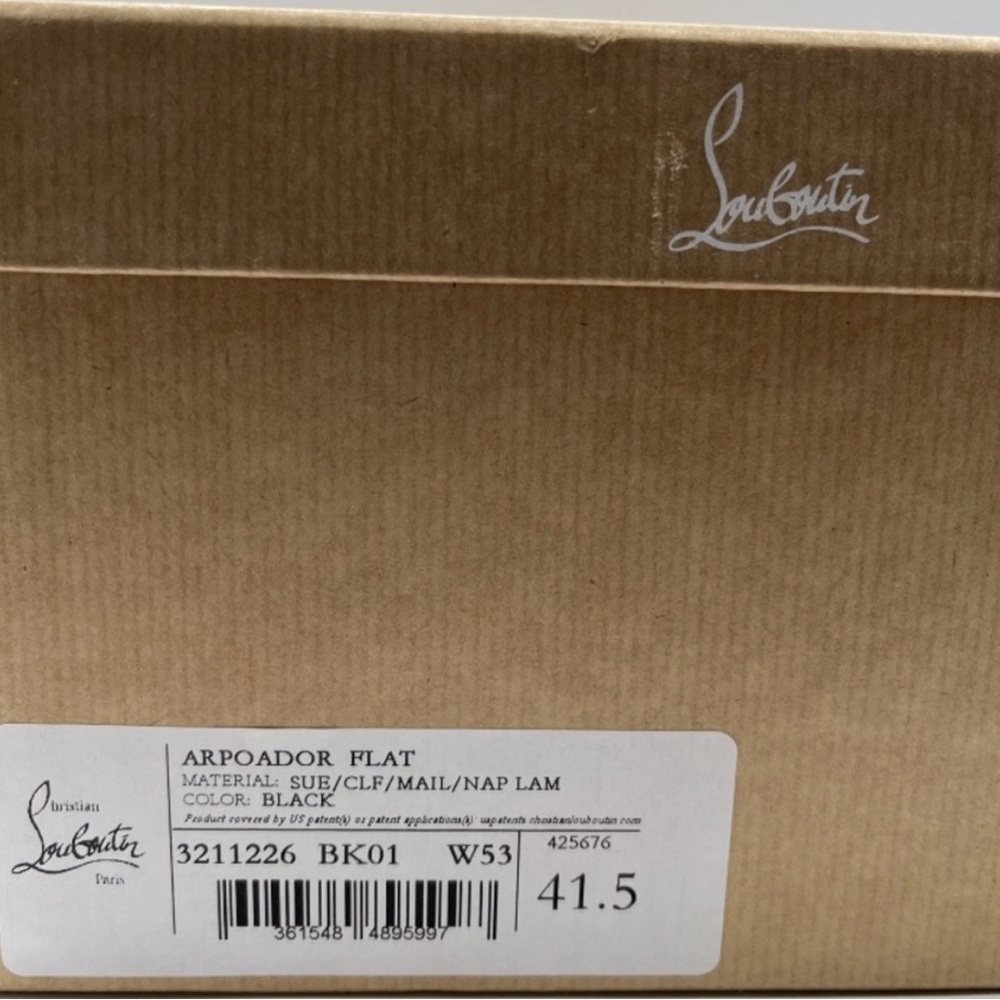 Christian Louboutin NWT Black Sneakers with Red Details~Size 41.5/8.5 - Picture 6 of 6